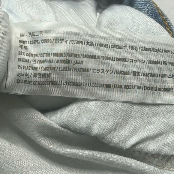 Abercrombie & Fitch distressed  90's straight ultra high rise curve love size 33 - Picture 5 of 5